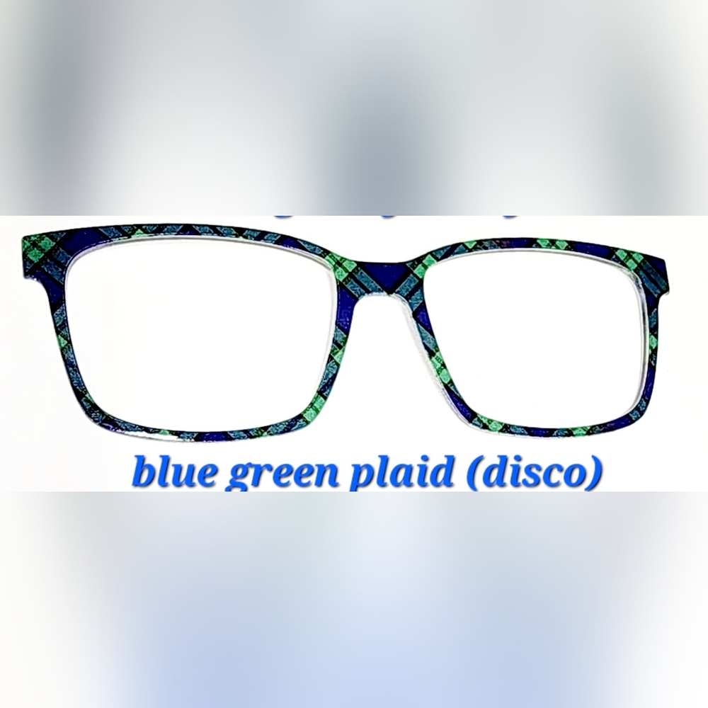 Pair Eyewear magnetic eyeglass topper for the Kirby, The Irish Plaid